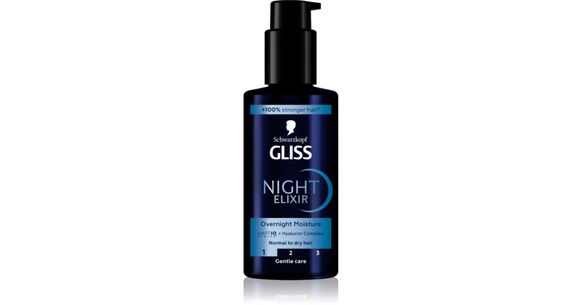 Schwarzkopf Gliss Elixir de noapte fără clătire pentru păr uscat 100 ml