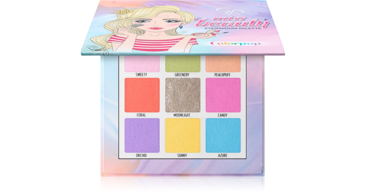 Golden Rose Vermissen Beauty Colorpop Farb-Lidschatten-Palette 9X13 G