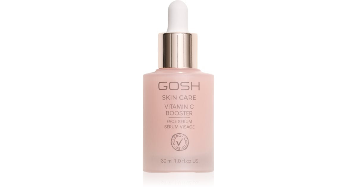 Gosh Sérum éclaircissant pour le visage, Booster de vitamine C, soins de la peau, 30 ml