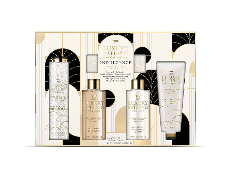 Grace cole Presentset för kroppsvård med päron och nektarinblomma, 5 delar