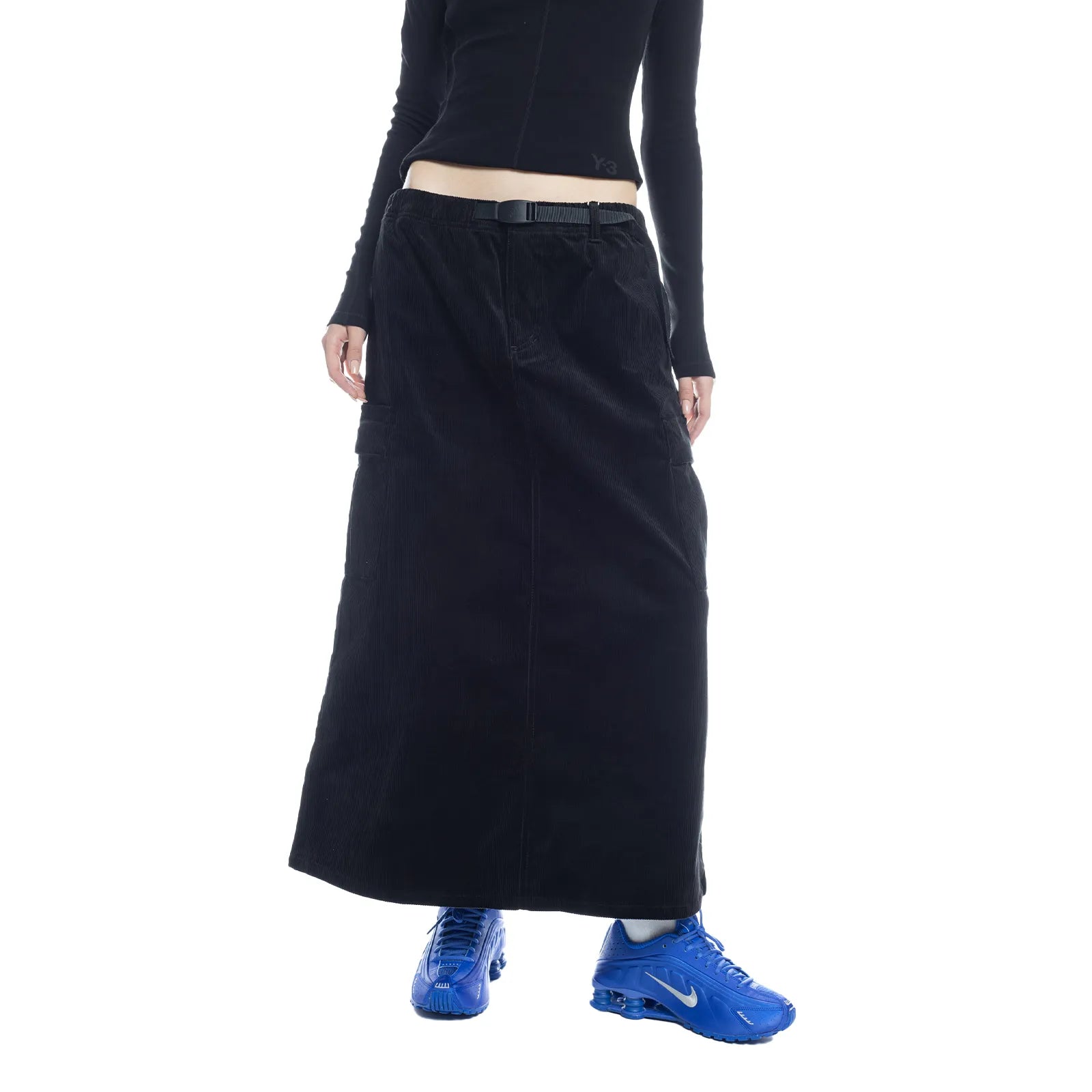 Gramicci Corduroy Long Cargo Skirt W "Black" (G3FW-SK008-BLACK)