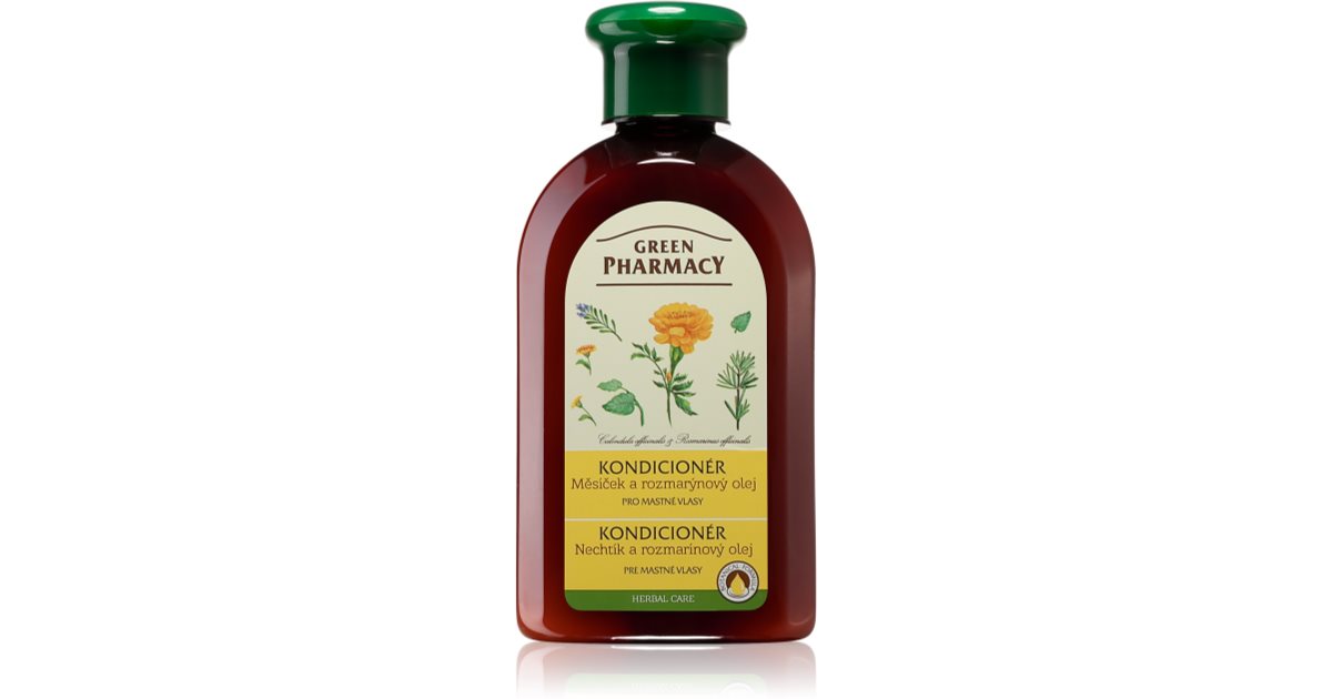 Green Pharmacy Calendula Hair Conditioner Conditioner für normales und fettiges Haar 300 ml