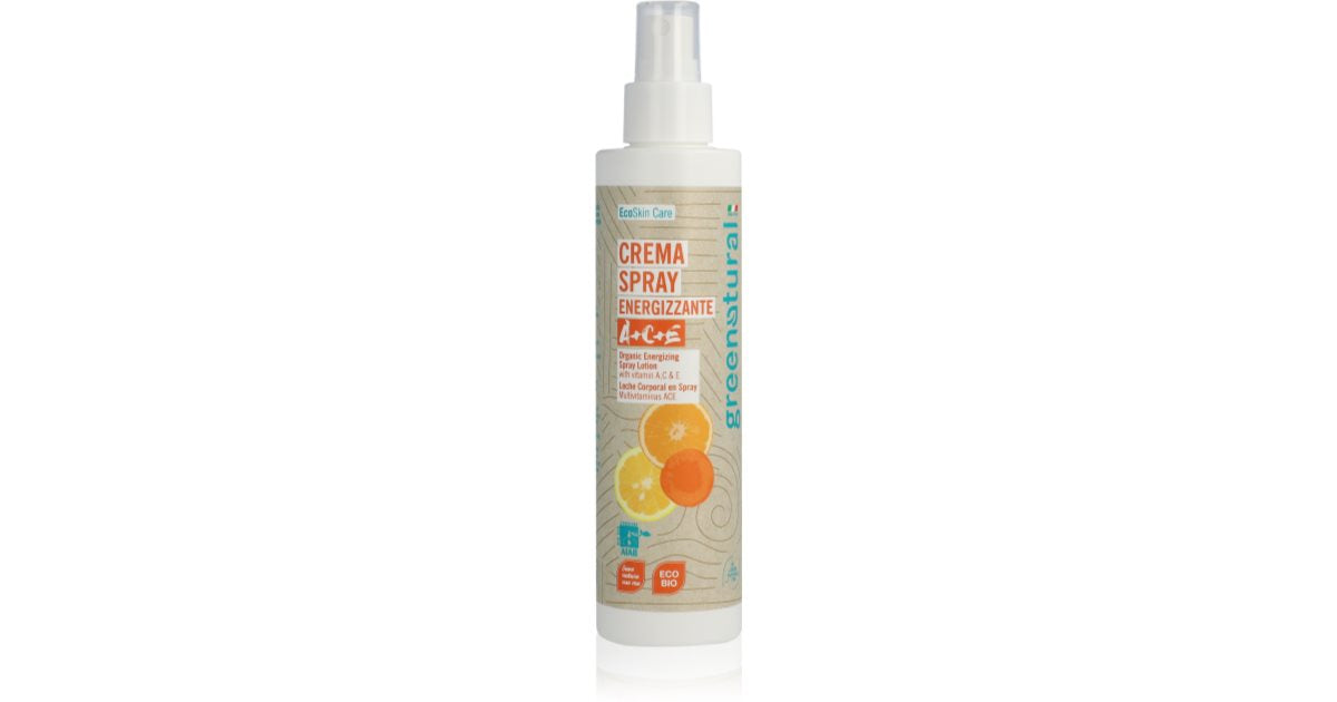 Greenatural Leche Corporal Energizante Con Vitaminas A, C, E En Spray 200 Ml