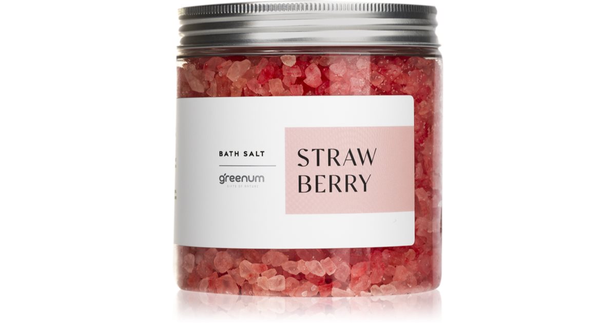Greenum Jordbærbadesalt 600g