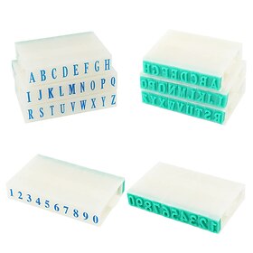 2 conjuntos de números destacáveis letras carimbo alfabeto a-z combinação conjunto numeral 0-9 para etiqueta de cartão scrapbook artesanato fazendo ensino