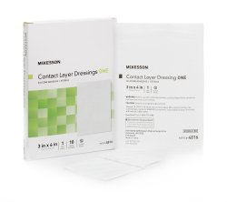 McKesson Wound Contact Layer Dressing, 3" x 4", 10 Each - Box