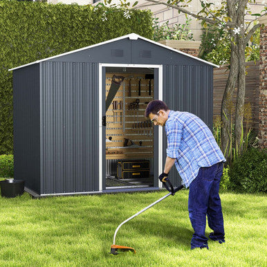 5.7 ft x 7.5 ft Double Door Tool Storage Shed