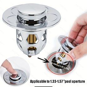 2 pièces nouveau pop-up rebond noyau bassin drain filtre attrape-cheveux évier crépine bouchon de baignoire bouchon de bain gadgets de salle de bain