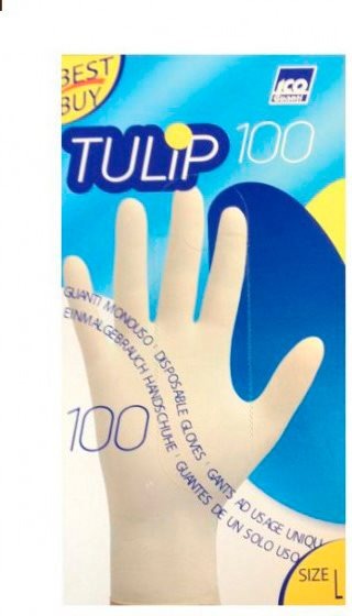 Tulip Gants jetables à usage domestique - Taille L 100 paires