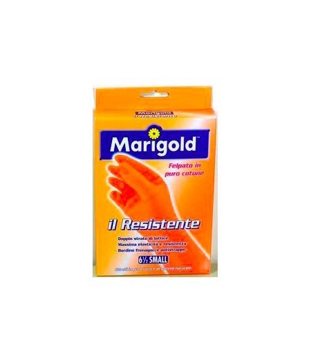 Marigold Heavy Duty Cotton Fleece Latex Gloves for Household Use Medium Size