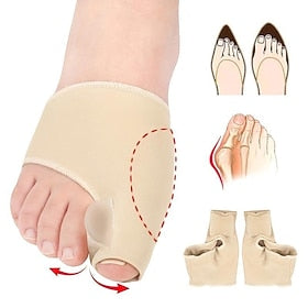 1Pair Toe Corrector Orthotics Foot Care Tools Bone Thumb Adjuster Hammer Protector Soft Pedicure Sock Bunion Straightener 3.953.35in