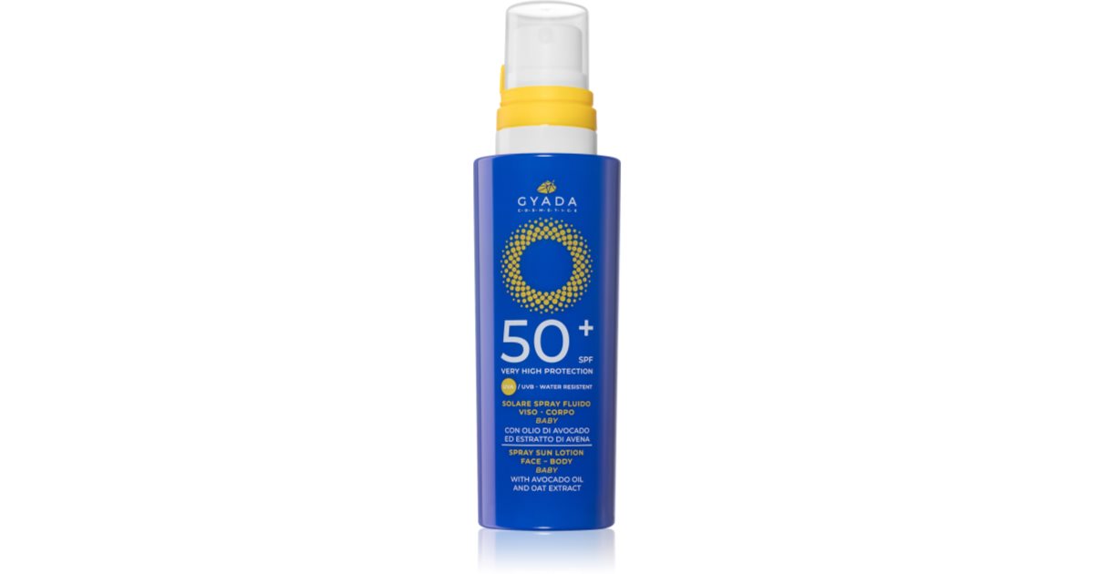 Gyada Cosmetics Crema Protectora Solar Rostro y Cuerpo Infantil Spf 50+ 150 Ml