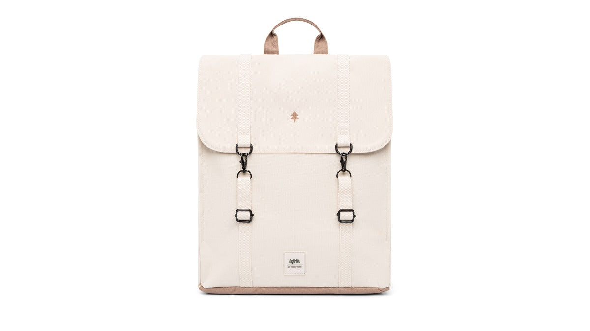 LEFRIK HANDY BACKPACK: For a 15'' laptop Ecru
