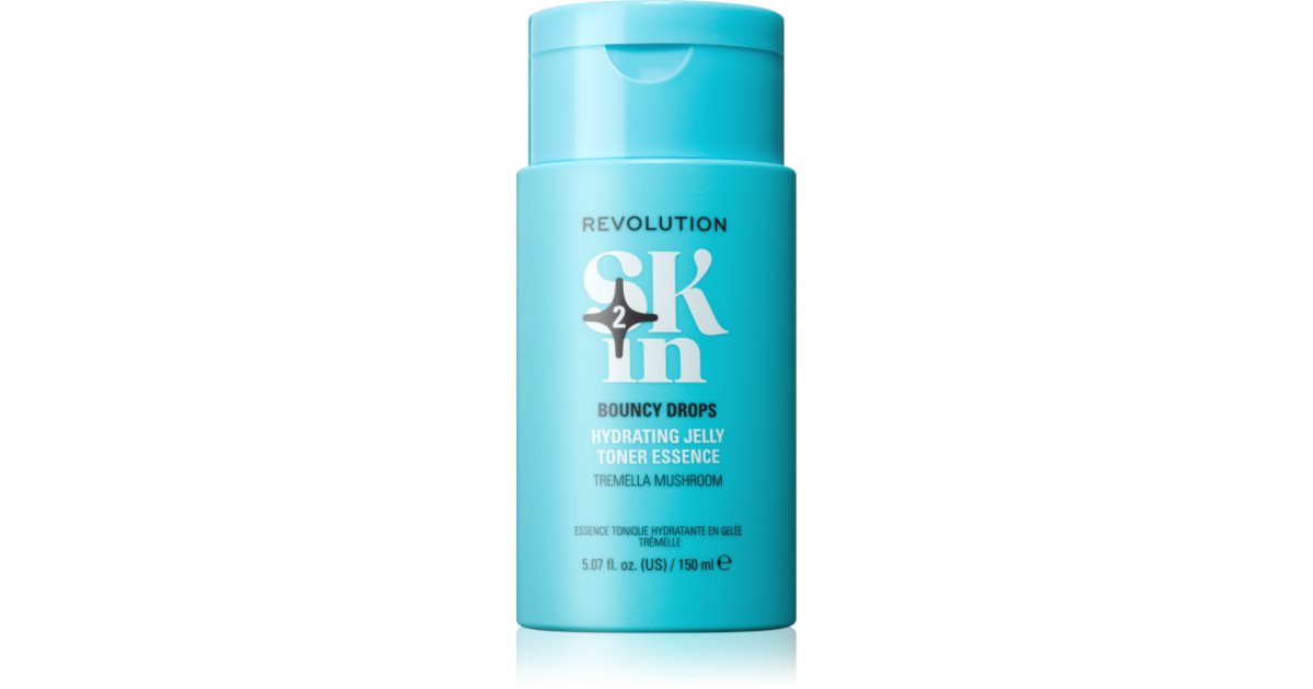 Revolution Skincare Happy Hydrate Bouncy Drops fuktighetsgivende toniclotion med geltekstur 150 ml