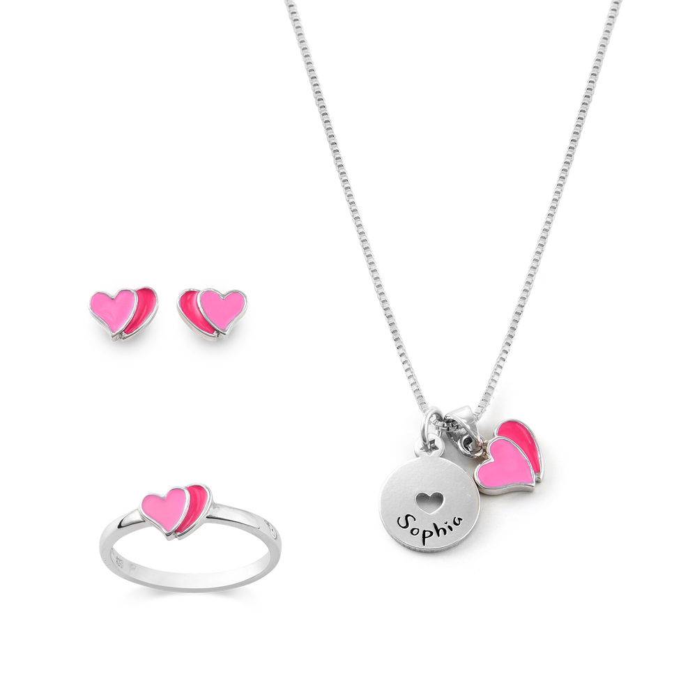 Heart Jewellery Set for Girls in Sterling Silver