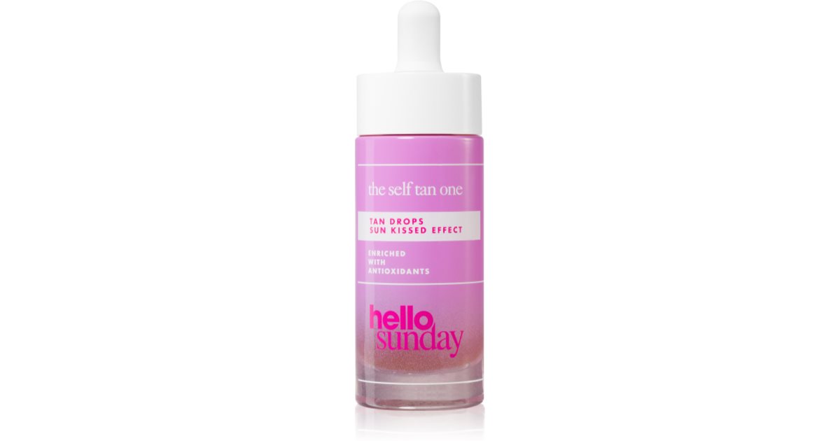 hello sunday den selvbruner en selvbruner ansigtsserum 30 ml
