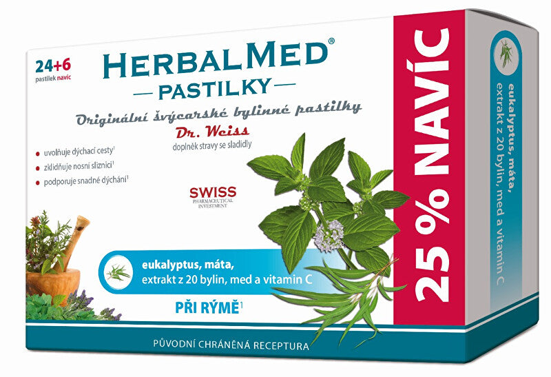 Simply you Dr. Weiss HerbalMed Tabletki na przeziębienie 24 tabletki + 6 GRATIS
