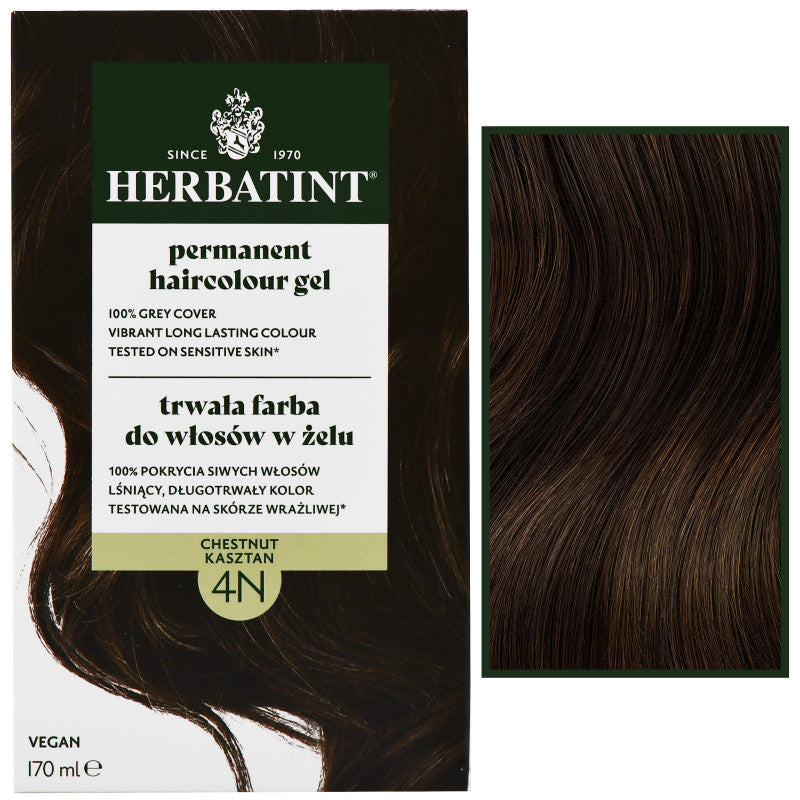 Herbatint Permanent hårfargegel 170ml 4N | Brun