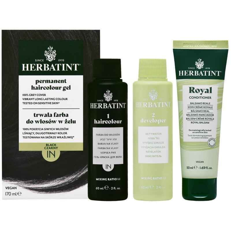 Herbatint Permanent hårfargegel 170ml 1N | Svart