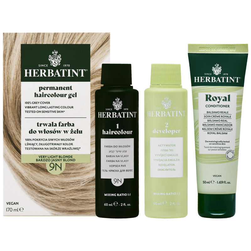 Herbatint Permanent hårfargegel 170ml 9N | Veldig lys blond
