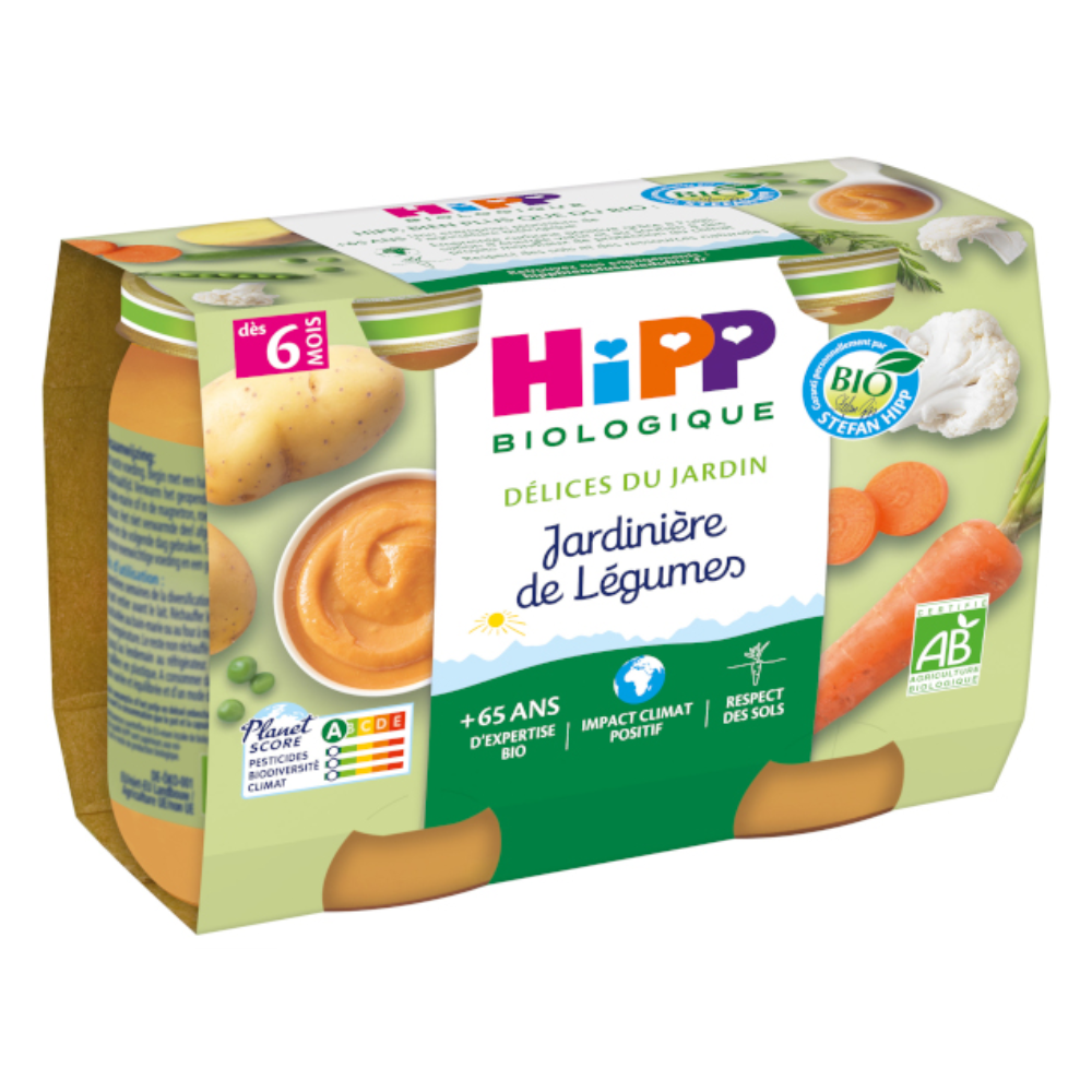 Hipp Délices du Jardin - Potager - Dès 6 mois - BIO 2X190G