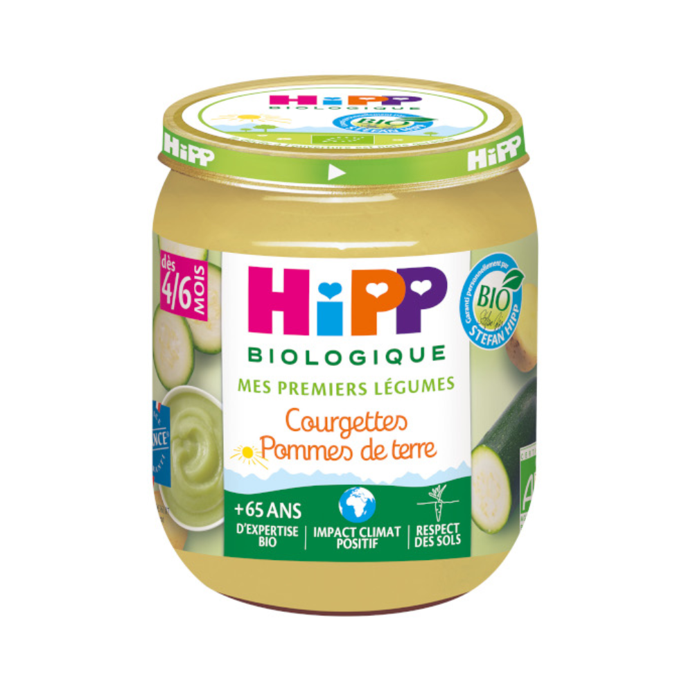 Hipp My First Vegetables - 4-6 Månader - Ekologiska Zucchini, Potatis 125G