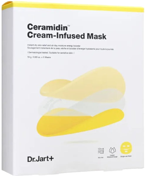 Dr. jart+ Ceramidin Deeply Hydrating Face Mask (Infused) 5 x 18g