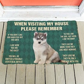 Cute Dogs Doormat Floor Mats Washable Rugs Kitchen Mat Non-Slip Oil Proof Rug Indoor Outdoor Mat Bedroom Decor Bathroom Mat Entrance Rug