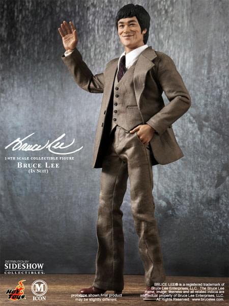 Bruce Lee 12" Figure 70s Suit Version By Hot Toys