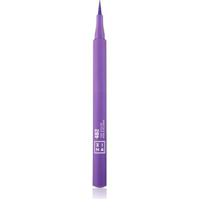 Eyeliner 3INA Eyeliner Color Pen w kolorze markera 482 - Fioletowy 1 ml