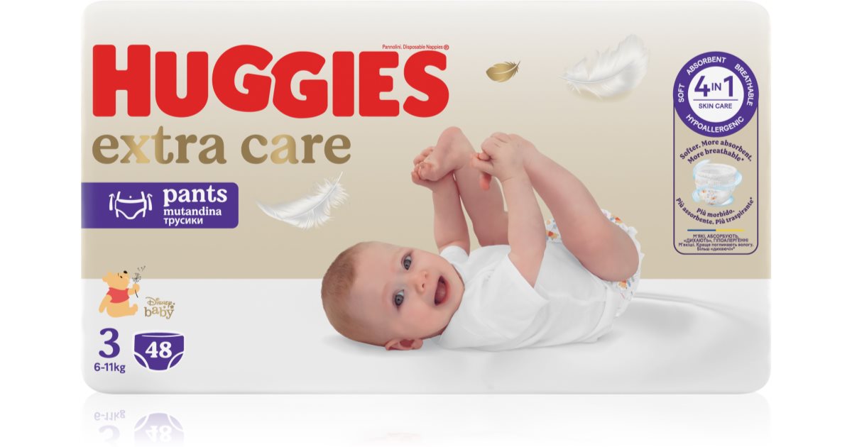 Huggies Couches jetables Pull-Up Extra Care taille 3 6 - 11 kg 48 pièces