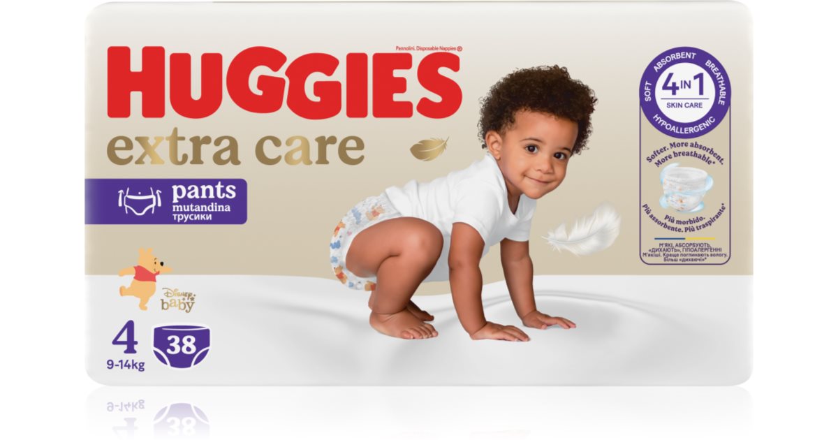 Huggies Couches jetables Pull-Up Extra Care taille 4 9 - 14 kg 38 pièces