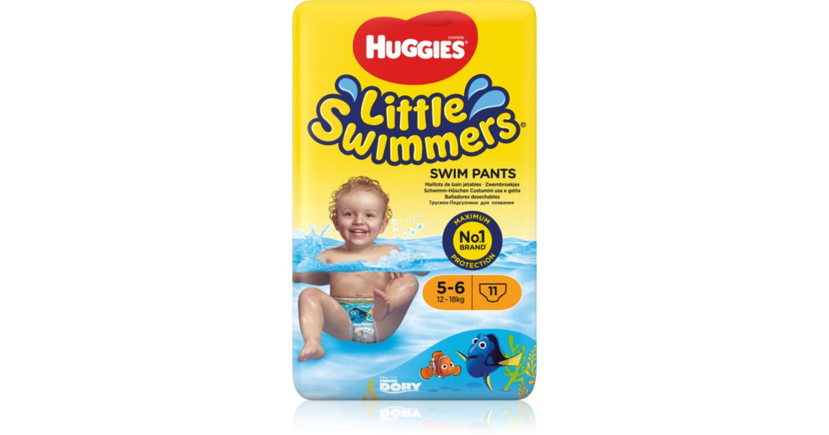 Huggies Små simmare 5-6 engångssimblöjor 12–18 kg 11 st