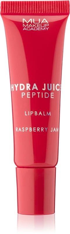 MUA Makeup Academy Hydra-Juice Hydratační balzám na rty s peptidy pro lesk Malinový džem 10ml