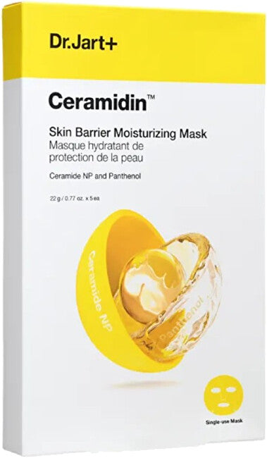 Dr. jart+ Ceramidin Hydrating and Strengthening Face Mask (Skin Barrier Hydrating Mask) 5 x 22 g