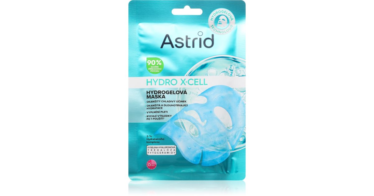 Astrid Hydro X-Cell utglattende og antirynke hydrogelmaske