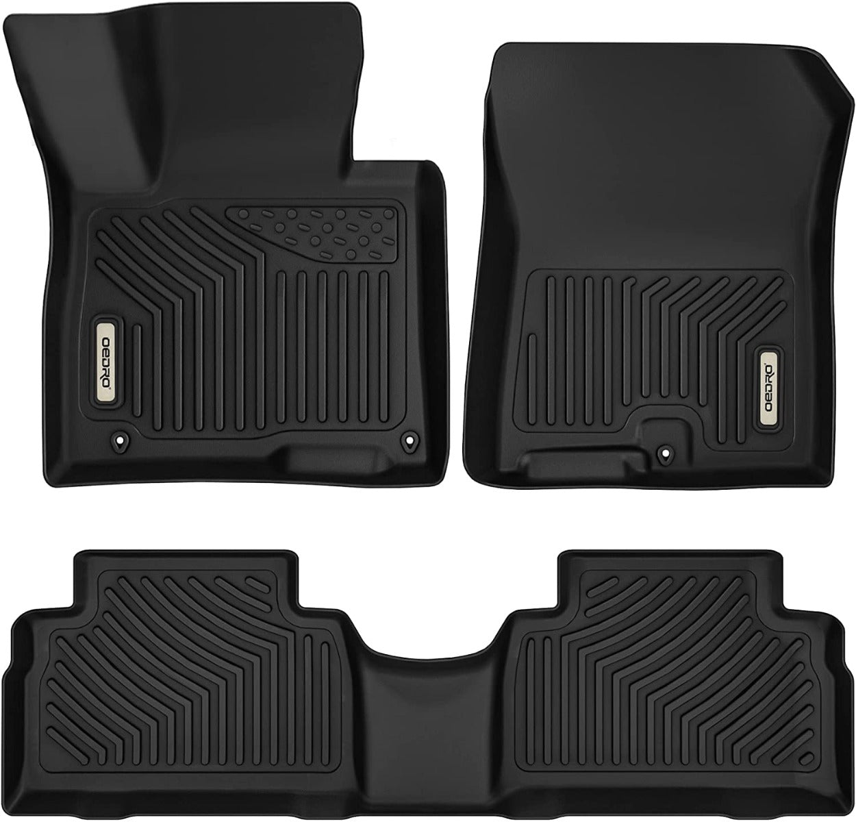 OEDRO Floor Mats for 2021-2023 Hyundai Santa Fe 5 Seat, TPE All-Weather Guard Front and Rear Row Full Set Liners