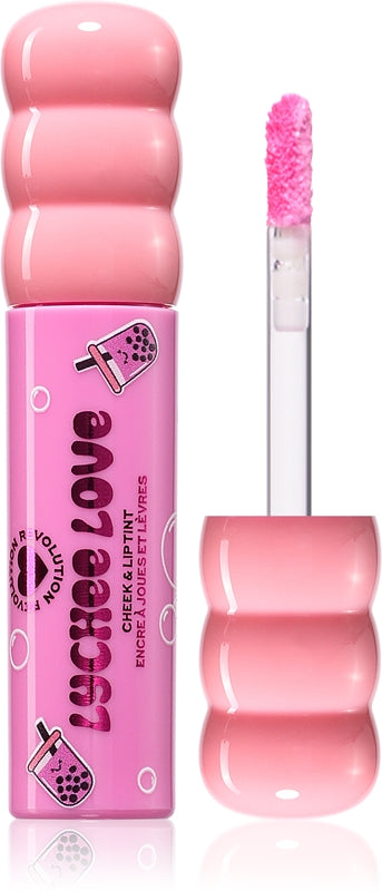 I Heart Revolution Bubble Thé laiteux maquillage multifonctionnel pour les lèvres et le visage couleur Lychee Love Pink 1,8 ml