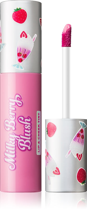 I Heart Revolution Milchbeer-Milchshake Blush Multifunktionales Make-up für Lippen und Gesicht, Farbe Erdbeershake, 10 ml