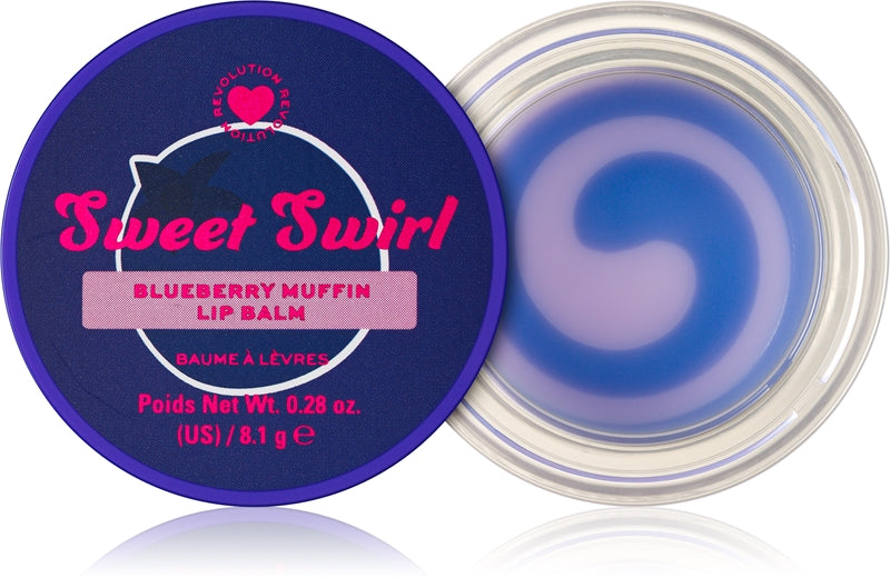 I Heart Revolution Süße Wirbelfeuchtigkeitsmaske für Lippen Farbe Blaubeermuffin 8.1 g
