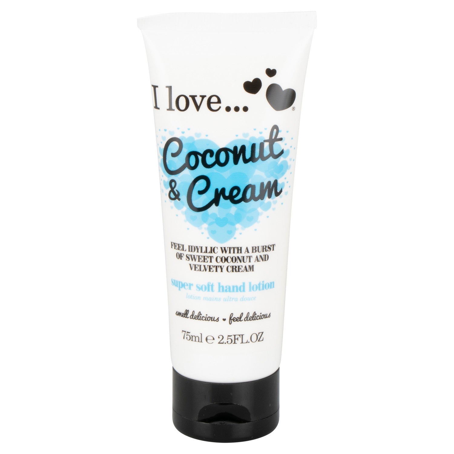 I Love, I Love..., Moisturizing, Hand Lotion, Coconut and Cream, 75 ml