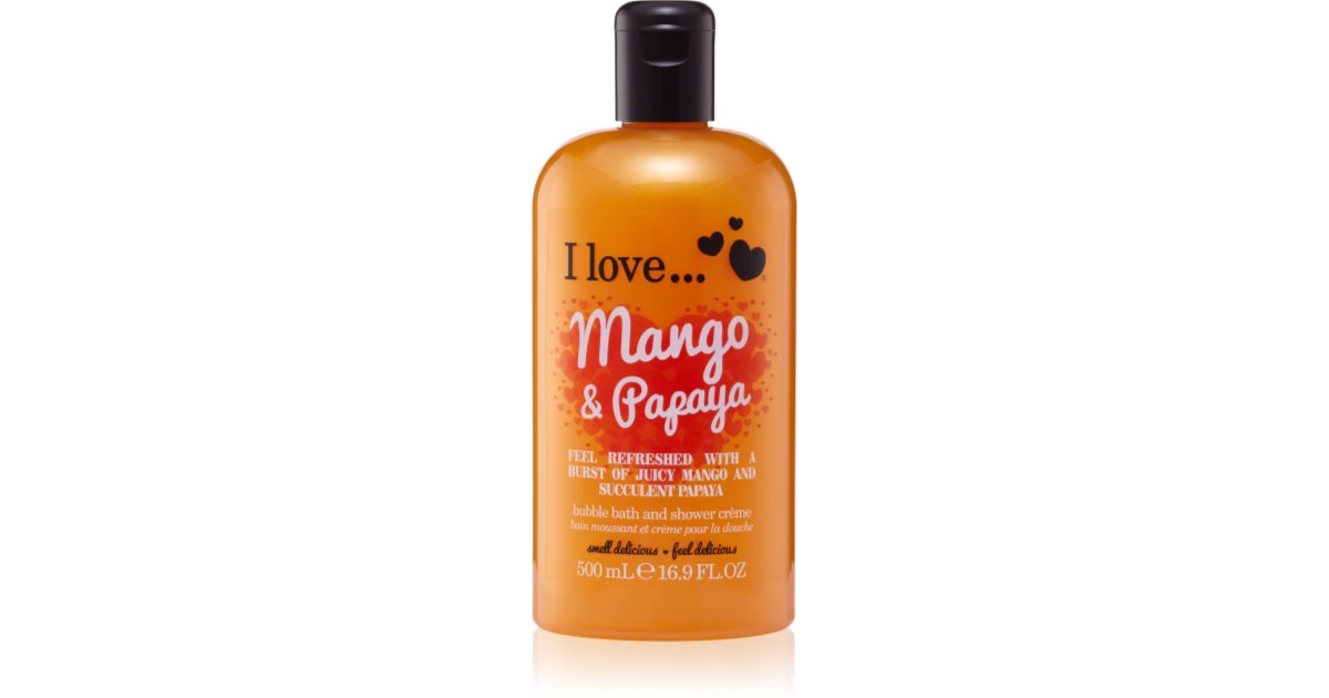 I Love... Mango & Papaya Shower & Bath Cream 500ml