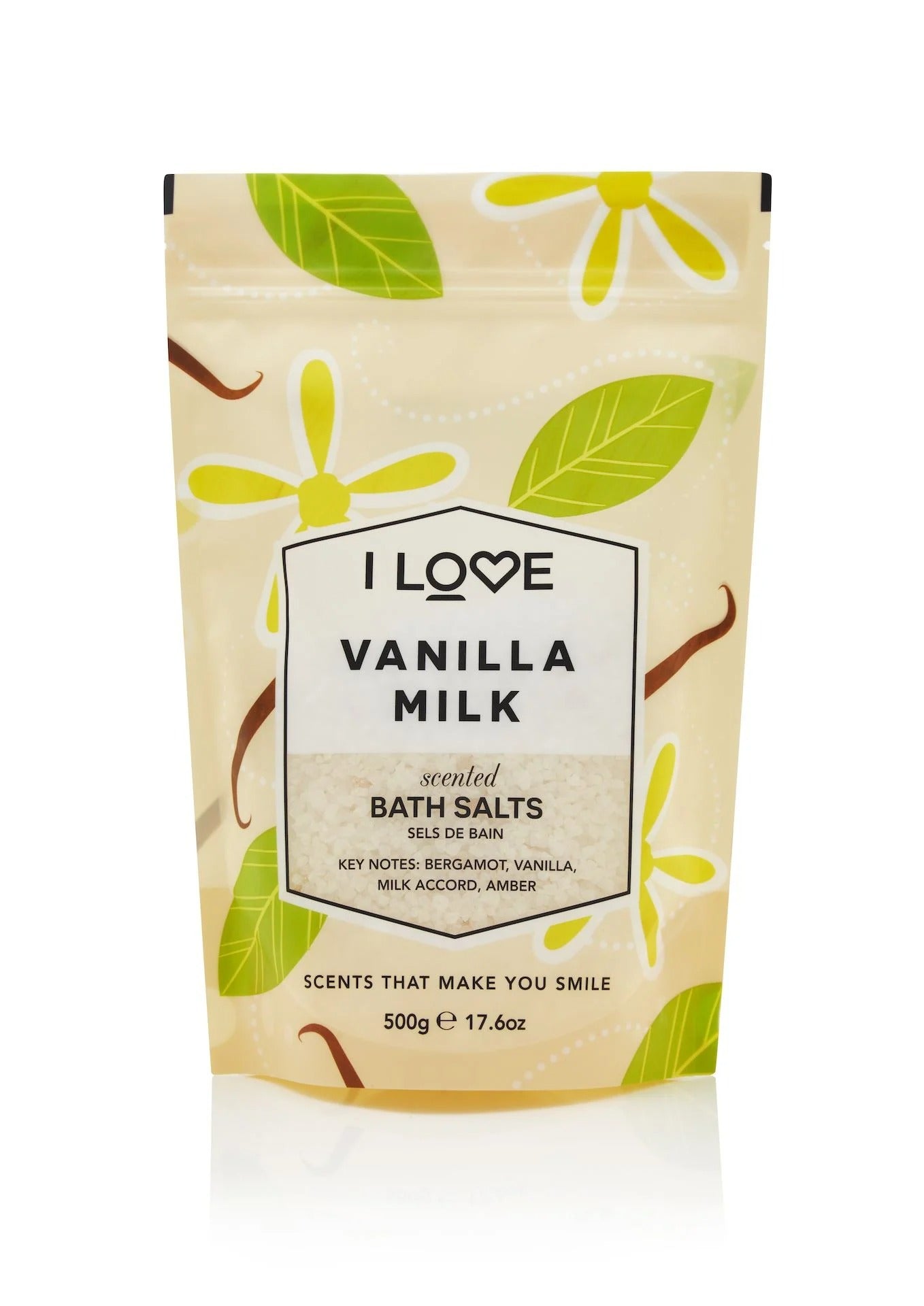 I Love, Signature Collection, Vanilla Milk, Bath Salt, 500g