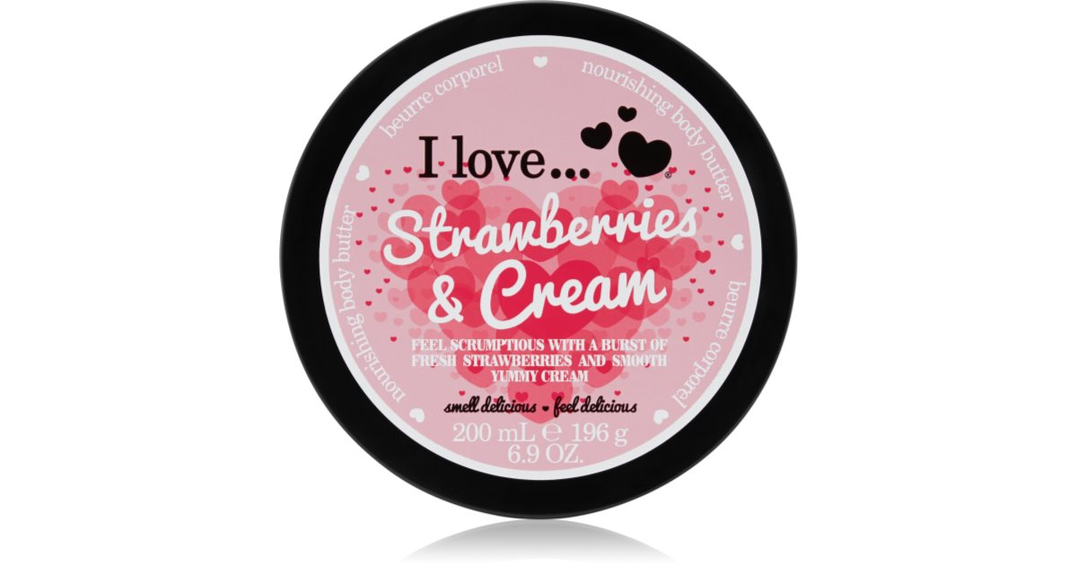 I love... Strawberries and cream body butter 200 ml