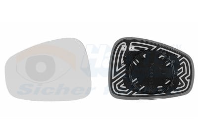 Mirror Glass, exterior mirror VAN WEZEL 0160838