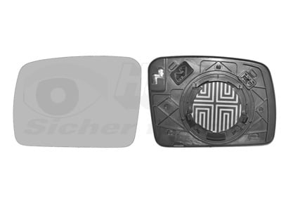 Mirror Glass, exterior mirror VAN WEZEL 0255837