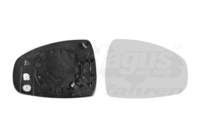 Mirror Glass, exterior mirror VAN WEZEL 0301838