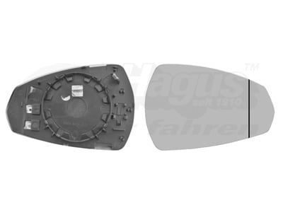 Mirror Glass, exterior mirror VAN WEZEL 0335838