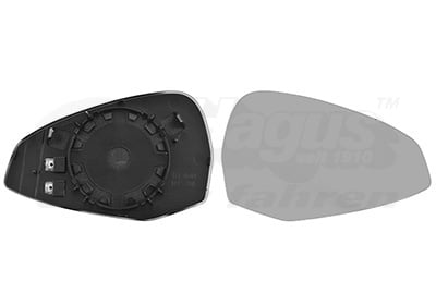 Mirror Glass, exterior mirror VAN WEZEL 0346836