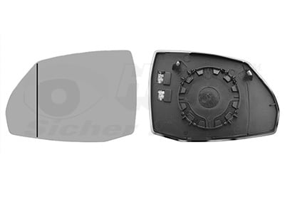 Mirror Glass, exterior mirror VAN WEZEL 0386837